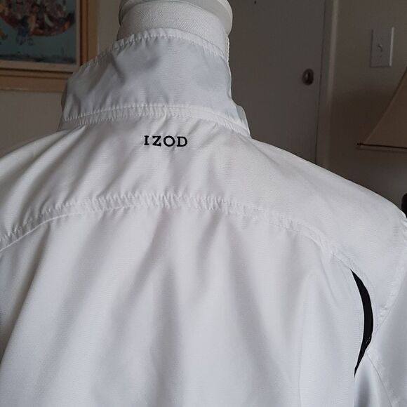 Izod woman's black and white lightweight jacket. - Picture 4 of 10